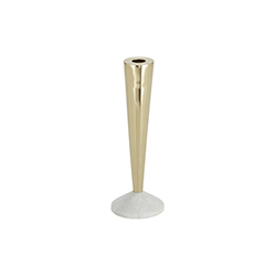 石頭黃銅燭臺 Stone candle holder short brass