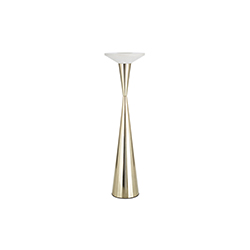 石頭黃銅燭臺 Stone candle holder floor brass