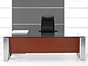 玻璃大班臺 Glass Executive Desk