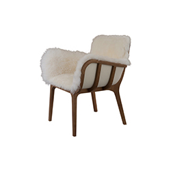 日本轎子軟毛簡(jiǎn)易椅 kago fur easy chair