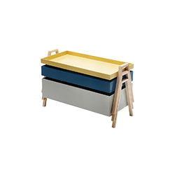 可堆疊的木制咖啡桌 stackable wooden coffee table