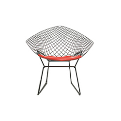 伯托埃鉆石椅 bertoia diamond chair with seat cushion